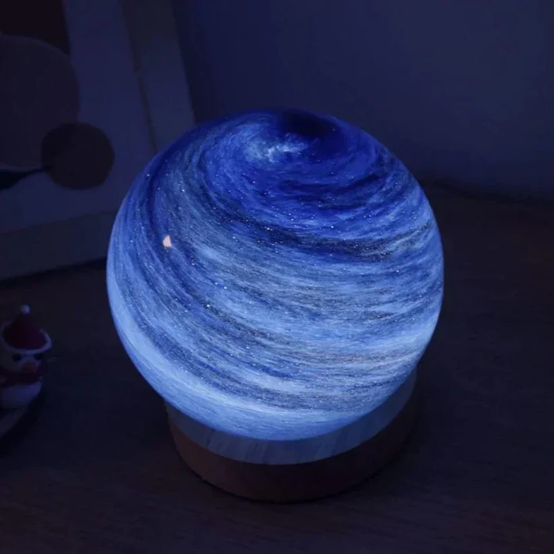 Modern Glass Moon Globe Table Lamp | Lumora
