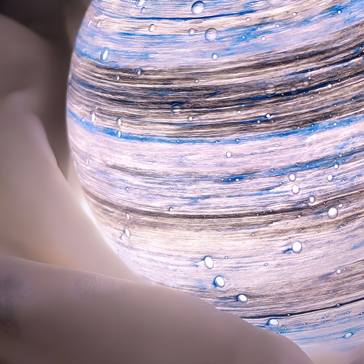 Modern Glass Moon Globe Table Lamp | Lumora