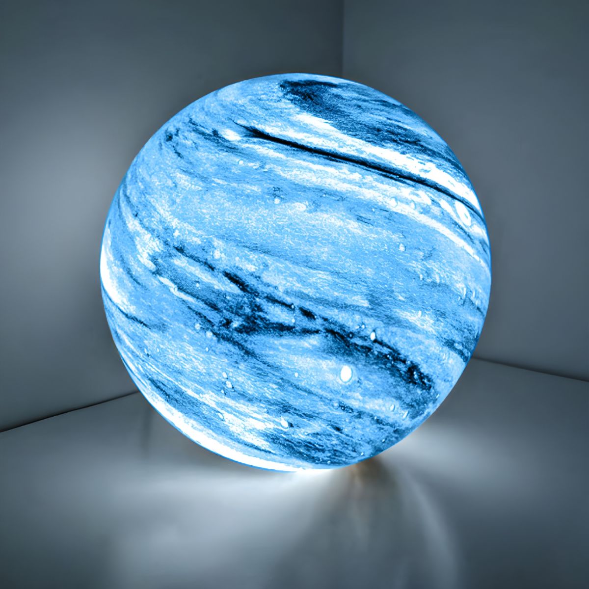 Modern Glass Moon Globe Table Lamp | Lumora