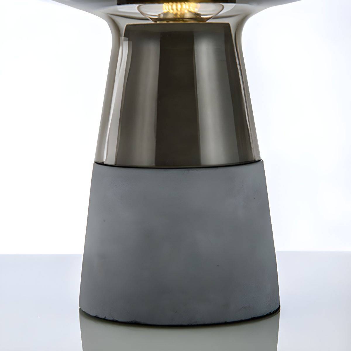 Modern Glass Shade Table Lamp for Bedside | Calyra