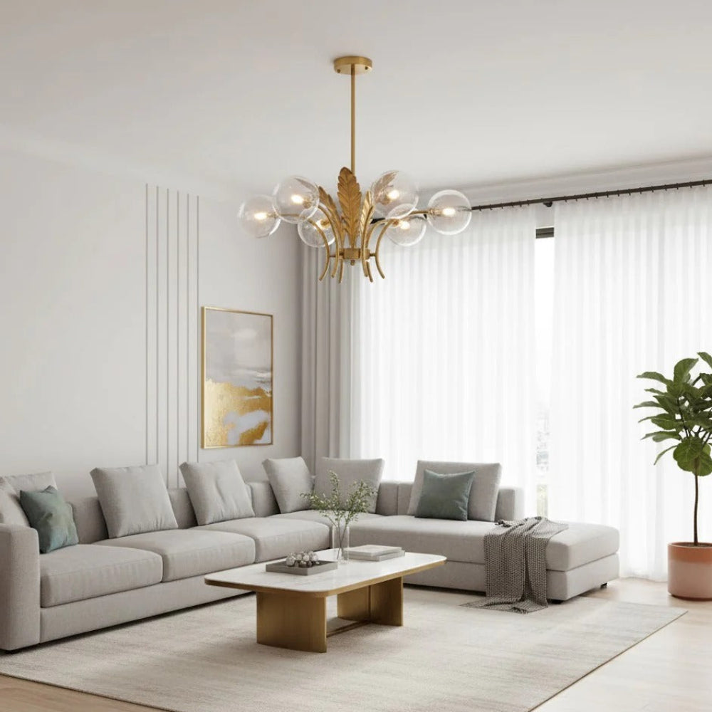 Modern Glass Sphere Ceiling Light Fixture | Lumidel