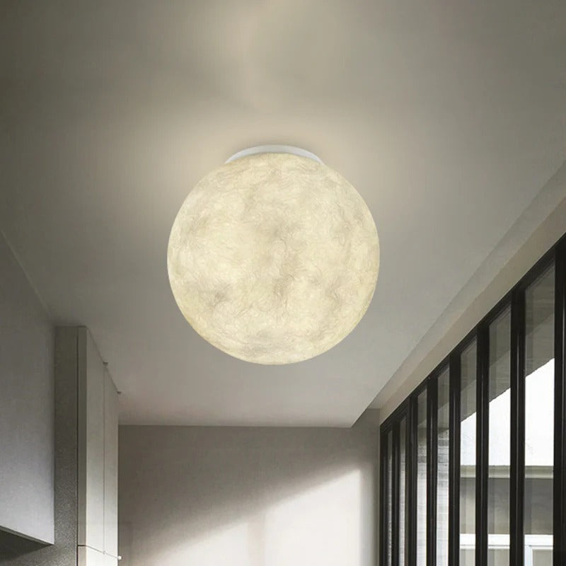 Modern Glass Sphere Flush Mount Ceiling Light | Lumiron