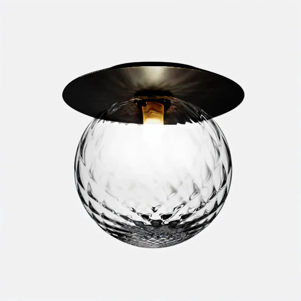 Modern Glass Sphere LED Ceiling Light Fixture | Norviax