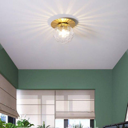 Modern Glass Sphere LED Ceiling Light Fixture | Norviax