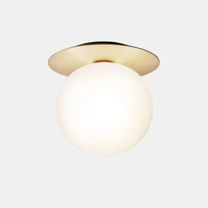 Modern Glass Sphere LED Ceiling Light Fixture | Norviax