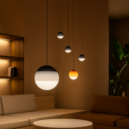 Modern Gradient Glass Pendant Light Fixture | Coralie
