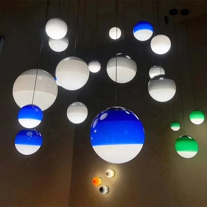 Modern Gradient Glass Pendant Light Fixture | Coralie