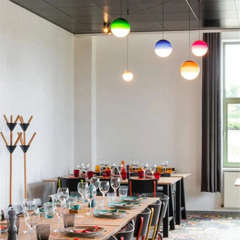 Modern Gradient Glass Pendant Light Fixture | Coralie