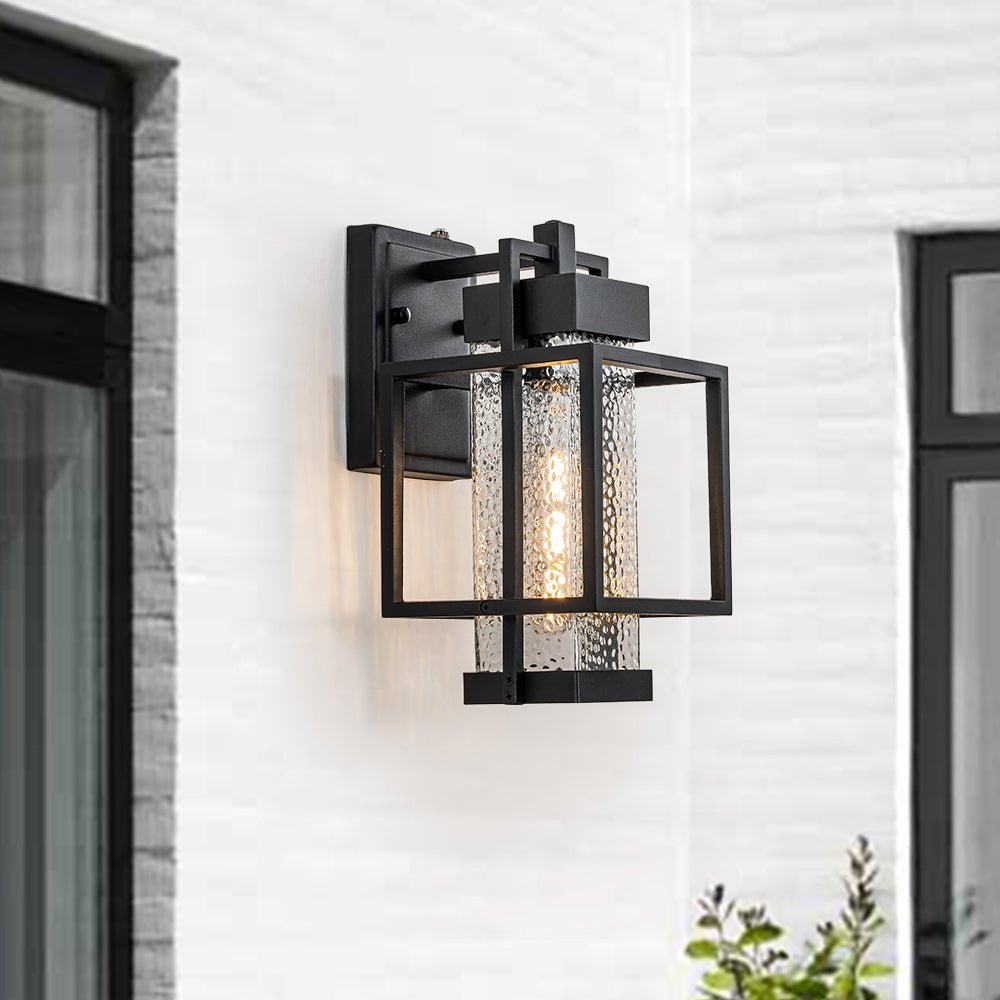 Modern Hammer Cage Outdoor Exterior Wall Sconce | Mavero