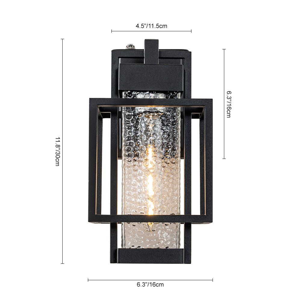 Modern Hammer Cage Outdoor Exterior Wall Sconce | Mavero