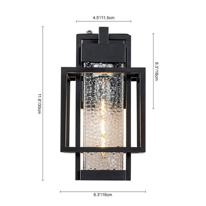 Modern Hammer Cage Outdoor Exterior Wall Sconce | Mavero