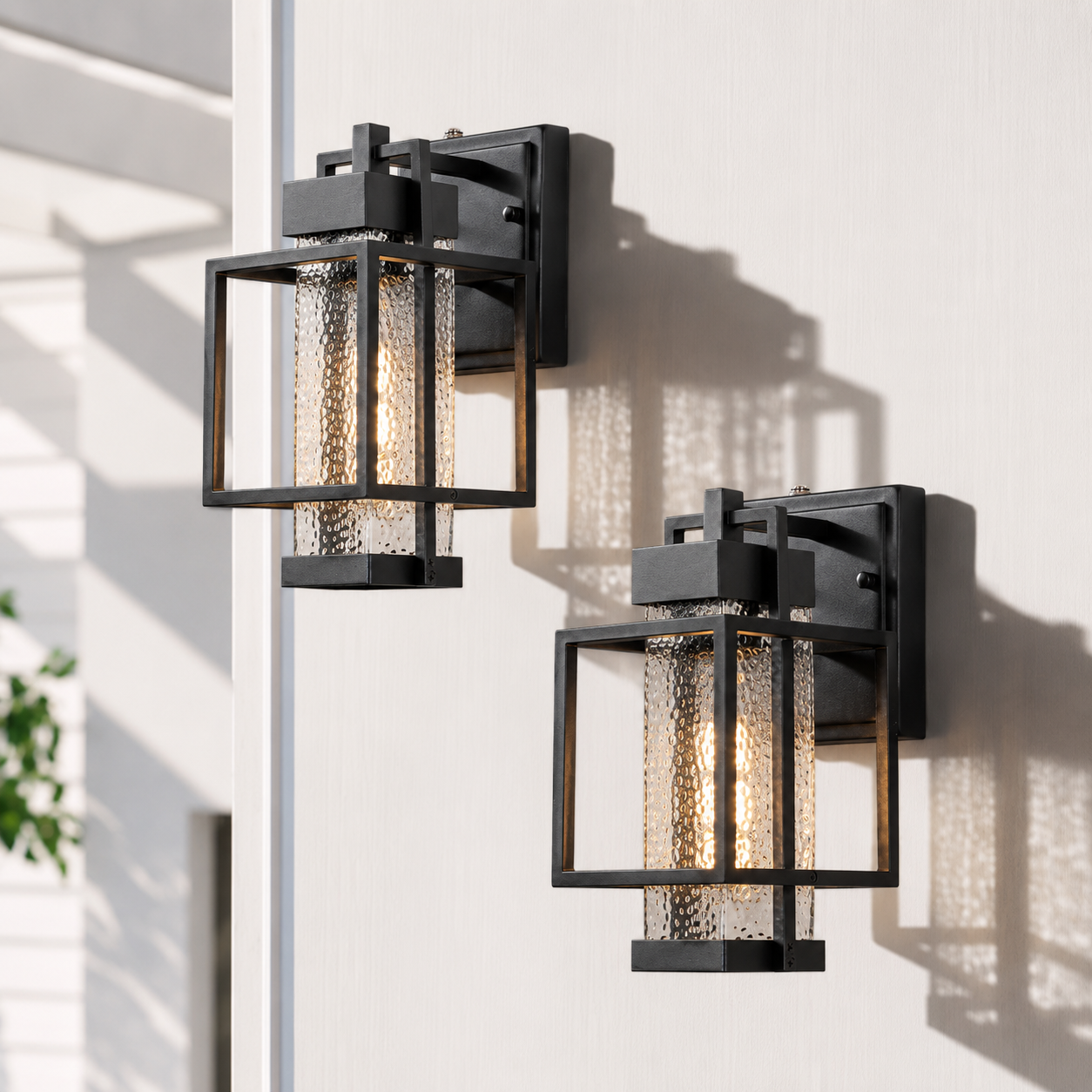 Modern Hammer Cage Outdoor Exterior Wall Sconce | Mavero