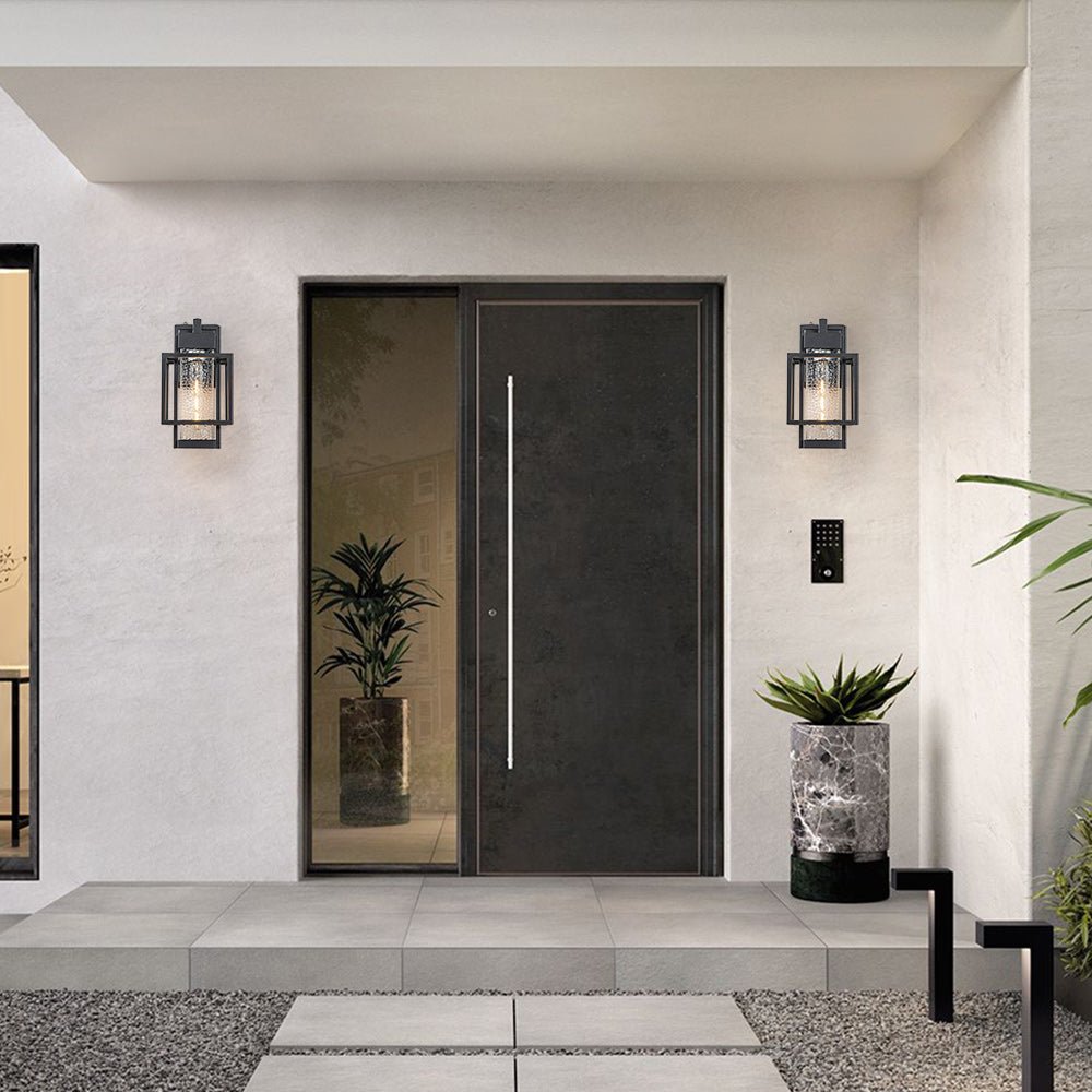 Modern Hammer Cage Outdoor Exterior Wall Sconce | Mavero