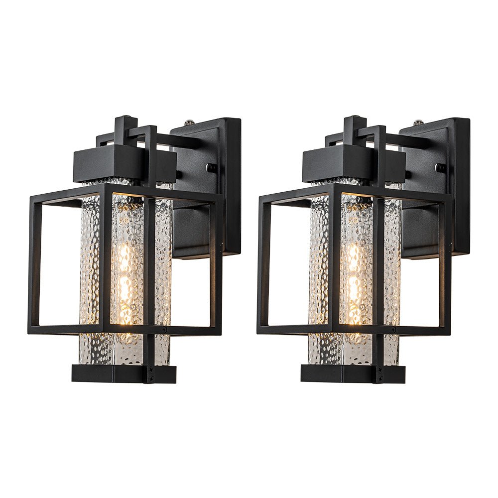 Modern Hammer Cage Outdoor Exterior Wall Sconce | Mavero