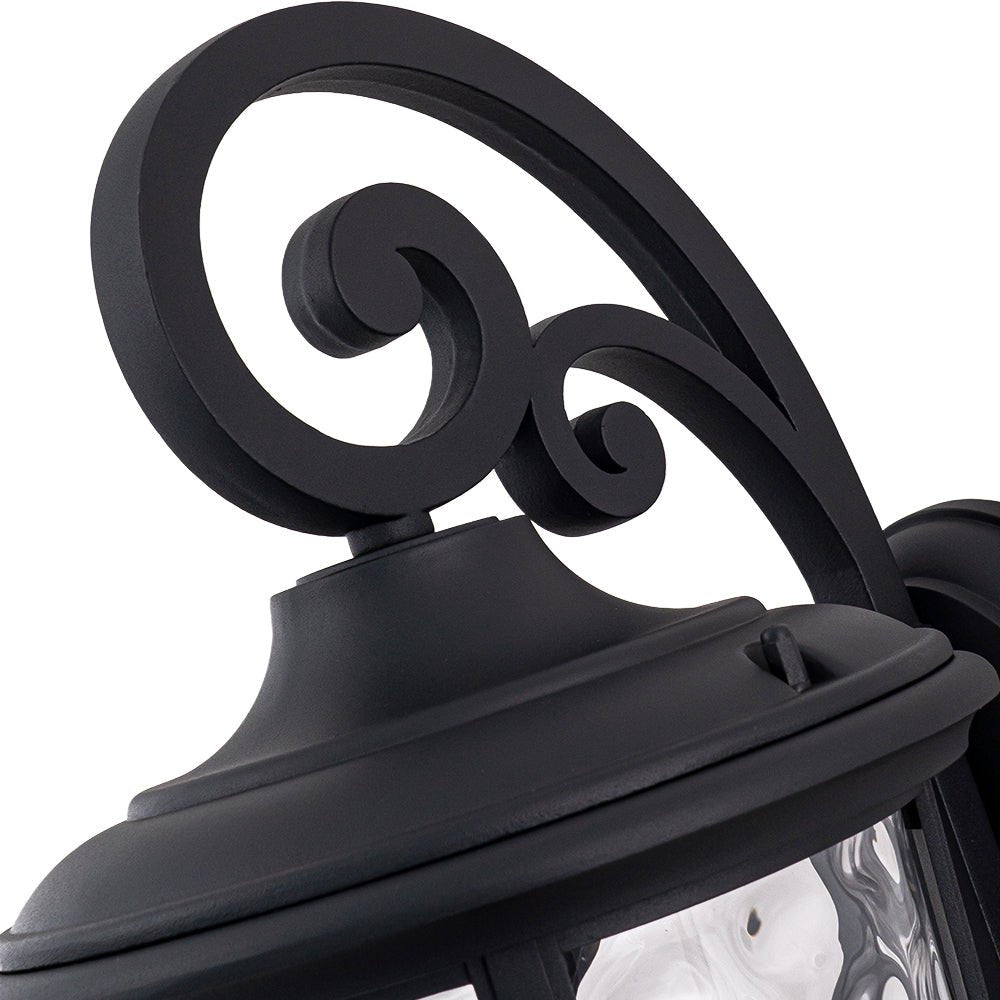Modern Hammer Glass Lantern Outdoor Wall Sconce | Kelvix