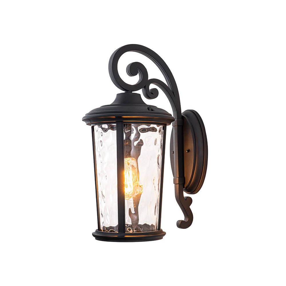 Modern Hammer Glass Lantern Outdoor Wall Sconce | Kelvix