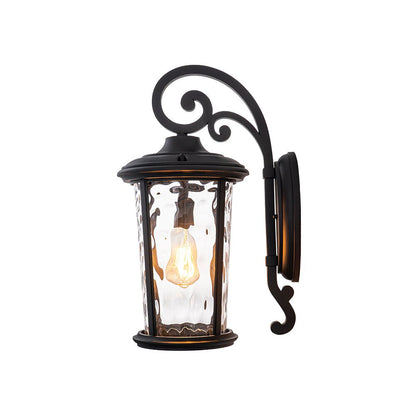 Modern Hammer Glass Lantern Outdoor Wall Sconce | Kelvix