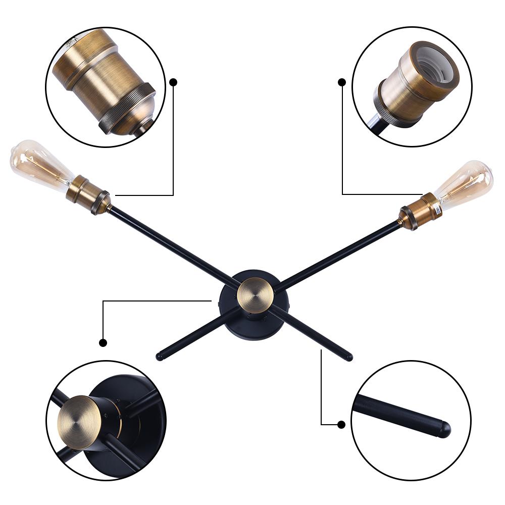 Modern House Linear Wall Sconce with Rotatable Arms | Luventra