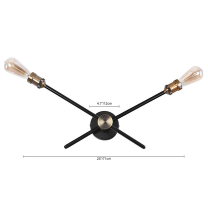 Modern House Linear Wall Sconce with Rotatable Arms | Luventra
