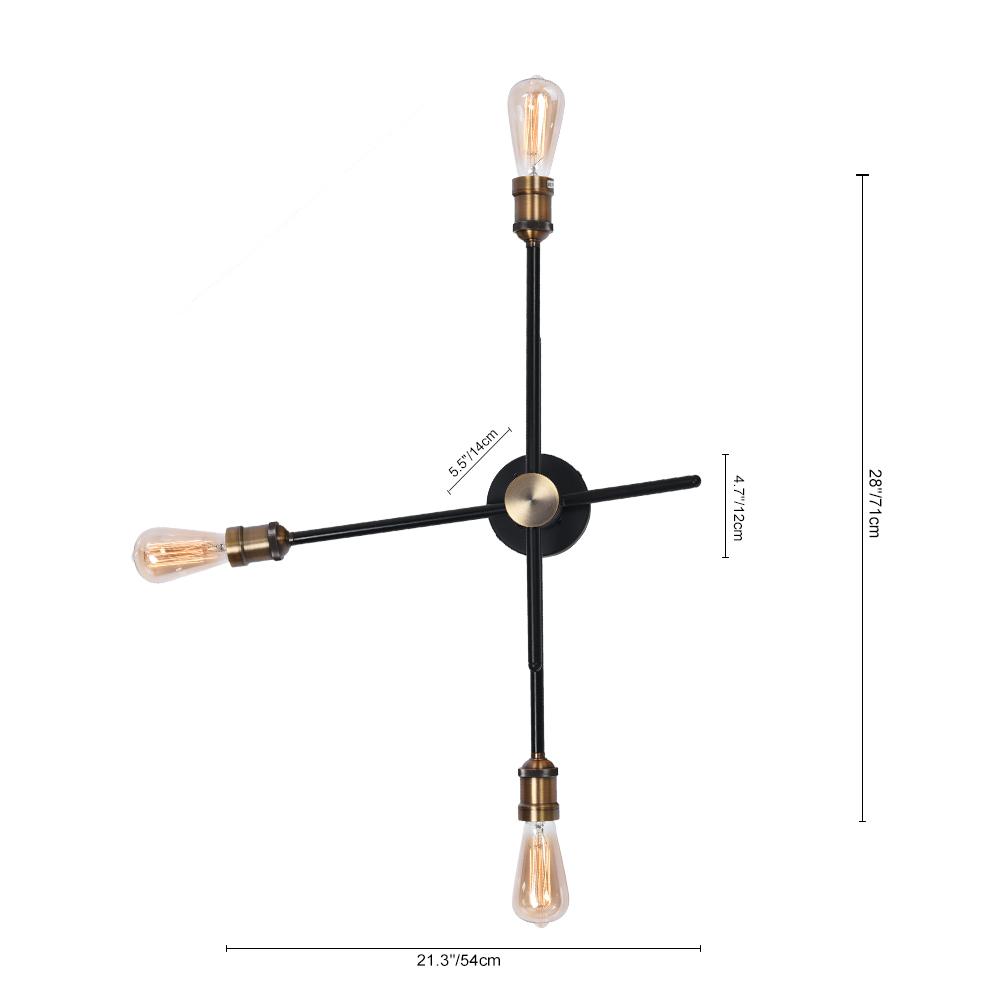 Modern House Linear Wall Sconce with Rotatable Arms | Luventra