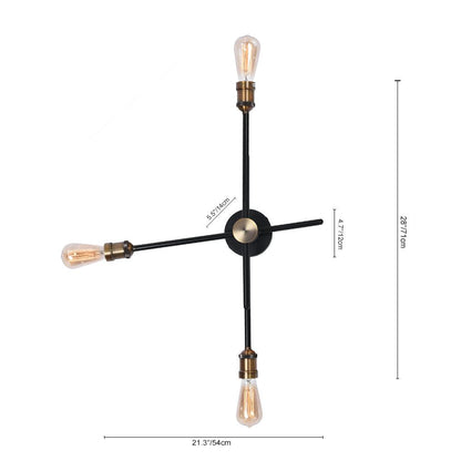 Modern House Linear Wall Sconce with Rotatable Arms | Luventra