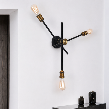 Modern House Linear Wall Sconce with Rotatable Arms | Luventra
