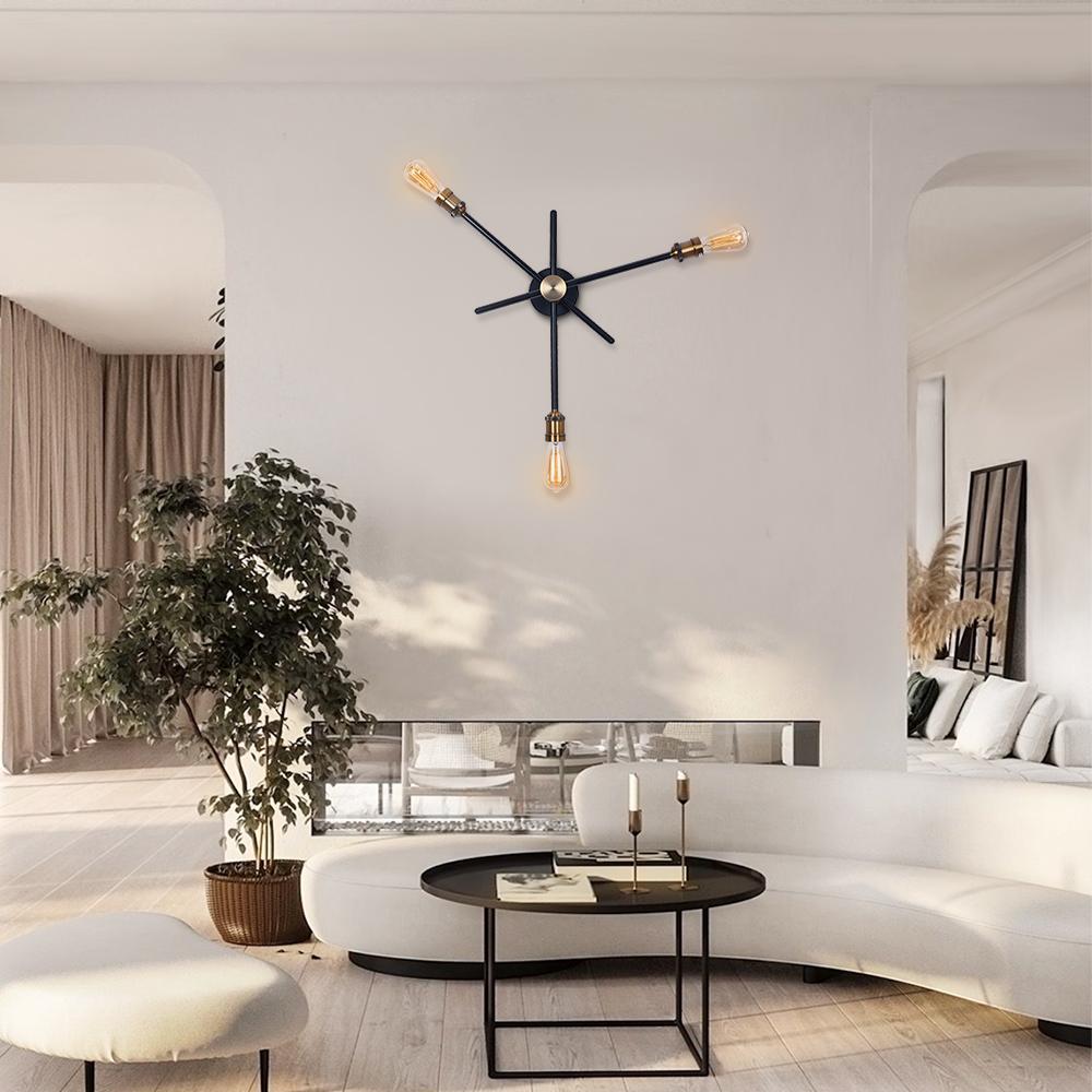 Modern House Linear Wall Sconce with Rotatable Arms | Luventra