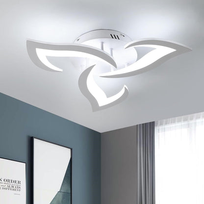 Modern Iron LED Ceiling Light with Floral Design | Solexa