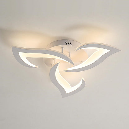 Modern Iron LED Ceiling Light with Floral Design | Solexa