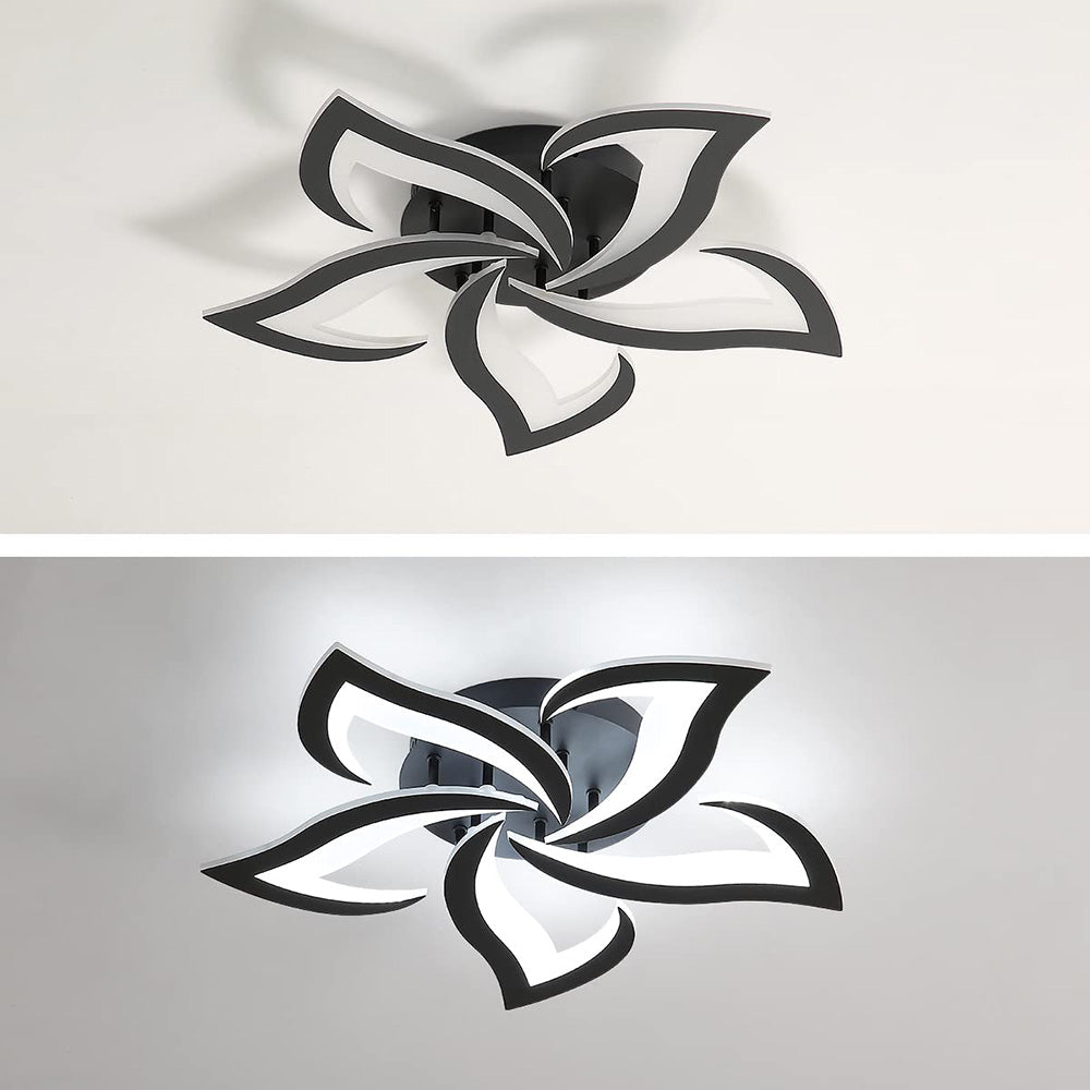 Modern Iron LED Ceiling Light with Floral Design | Solexa