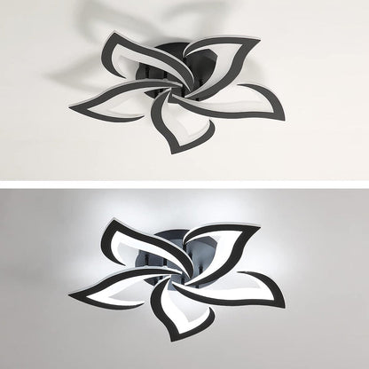 Modern Iron LED Ceiling Light with Floral Design | Solexa