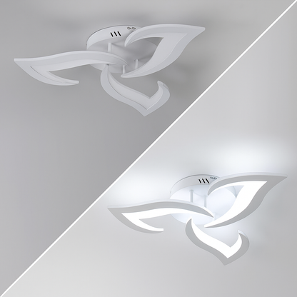 Modern Iron LED Ceiling Light with Floral Design | Solexa