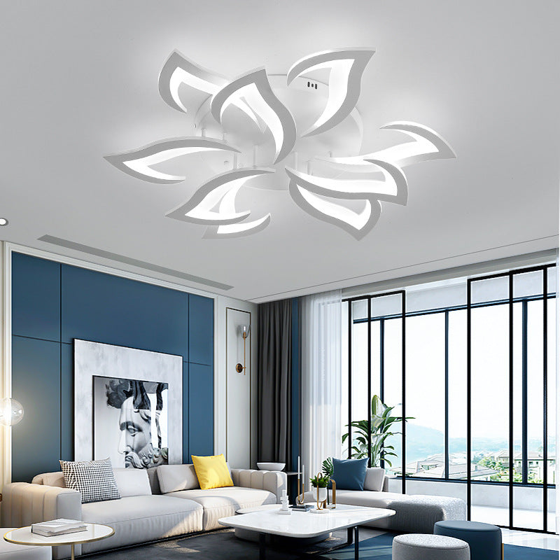 Modern Iron LED Ceiling Light with Floral Design | Solexa