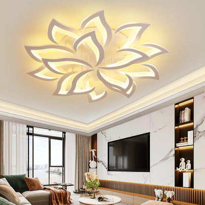 Modern Iron LED Ceiling Light with Floral Design | Solexa