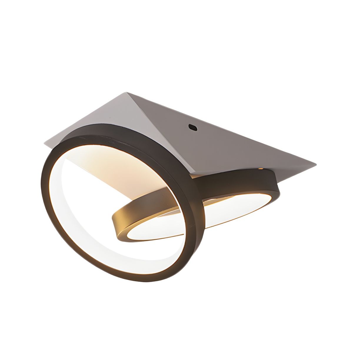 Modern LED Acrylic Ceiling Light Black Flush Mount | Morielle