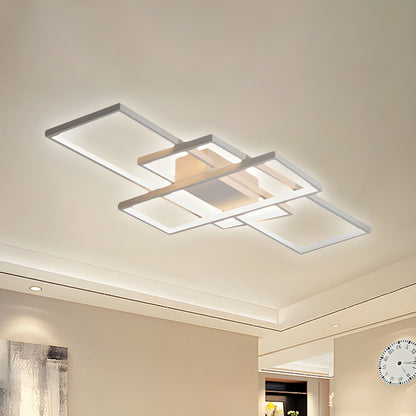Modern LED Acrylic Semi Flush Ceiling Light | Lunevo