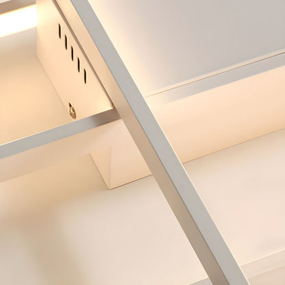 Modern LED Acrylic Semi Flush Ceiling Light | Lunevo