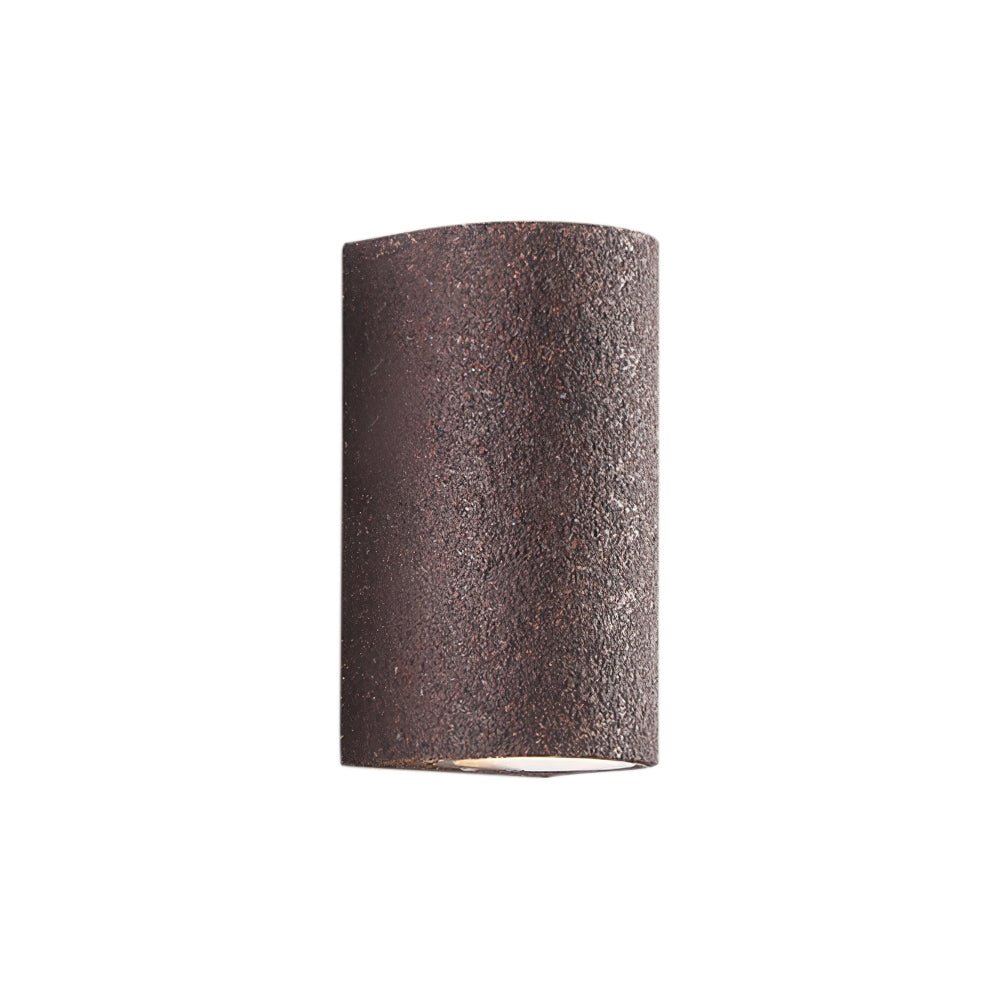 Modern LED Cylinder Stone Wall Sconce Wabi Sabi Style | Sovira