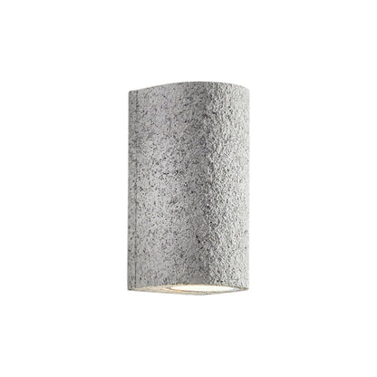 Modern LED Cylinder Stone Wall Sconce Wabi Sabi Style | Sovira