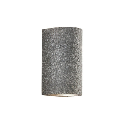 Modern LED Cylinder Stone Wall Sconce Wabi Sabi Style | Sovira