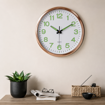 Modern LED Display Wall Clock Illuminated Digital | Vandor