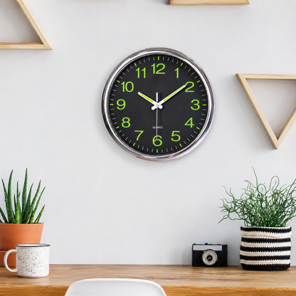 Modern LED Display Wall Clock Illuminated Digital | Vandor
