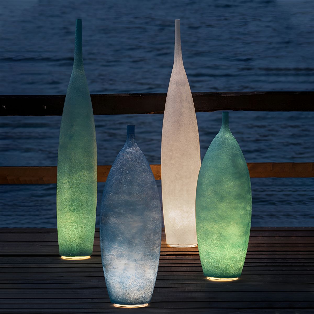 Modern LED Floor Lamp Resin Shade Ambient Indoor Light | Talorin