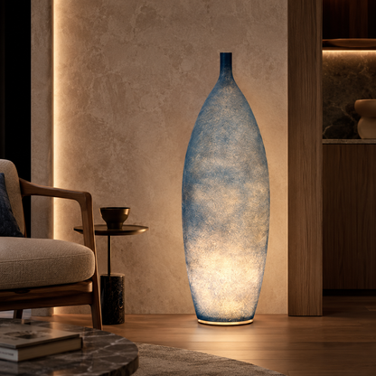 Modern LED Floor Lamp Resin Shade Ambient Indoor Light | Talorin