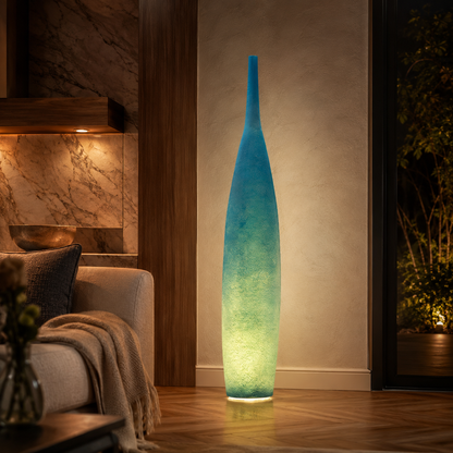 Modern LED Floor Lamp Resin Shade Ambient Indoor Light | Talorin