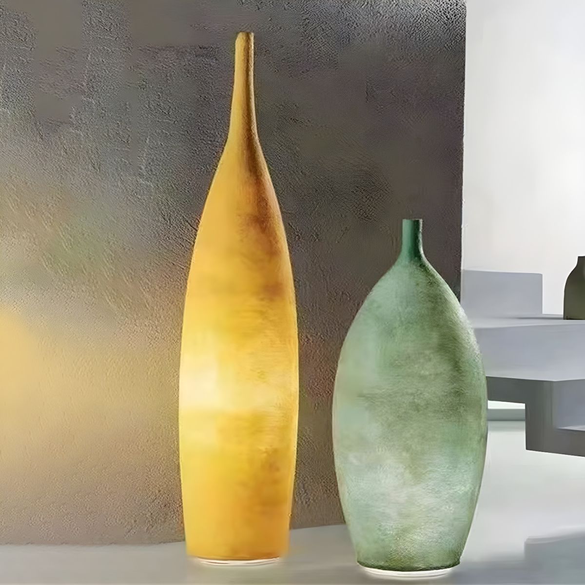 Modern LED Floor Lamp Resin Shade Ambient Indoor Light | Talorin