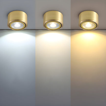 Modern LED Flush Mount Ceiling Light Gold Finish | Novalux