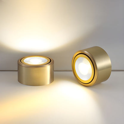 Modern LED Flush Mount Ceiling Light Gold Finish | Novalux