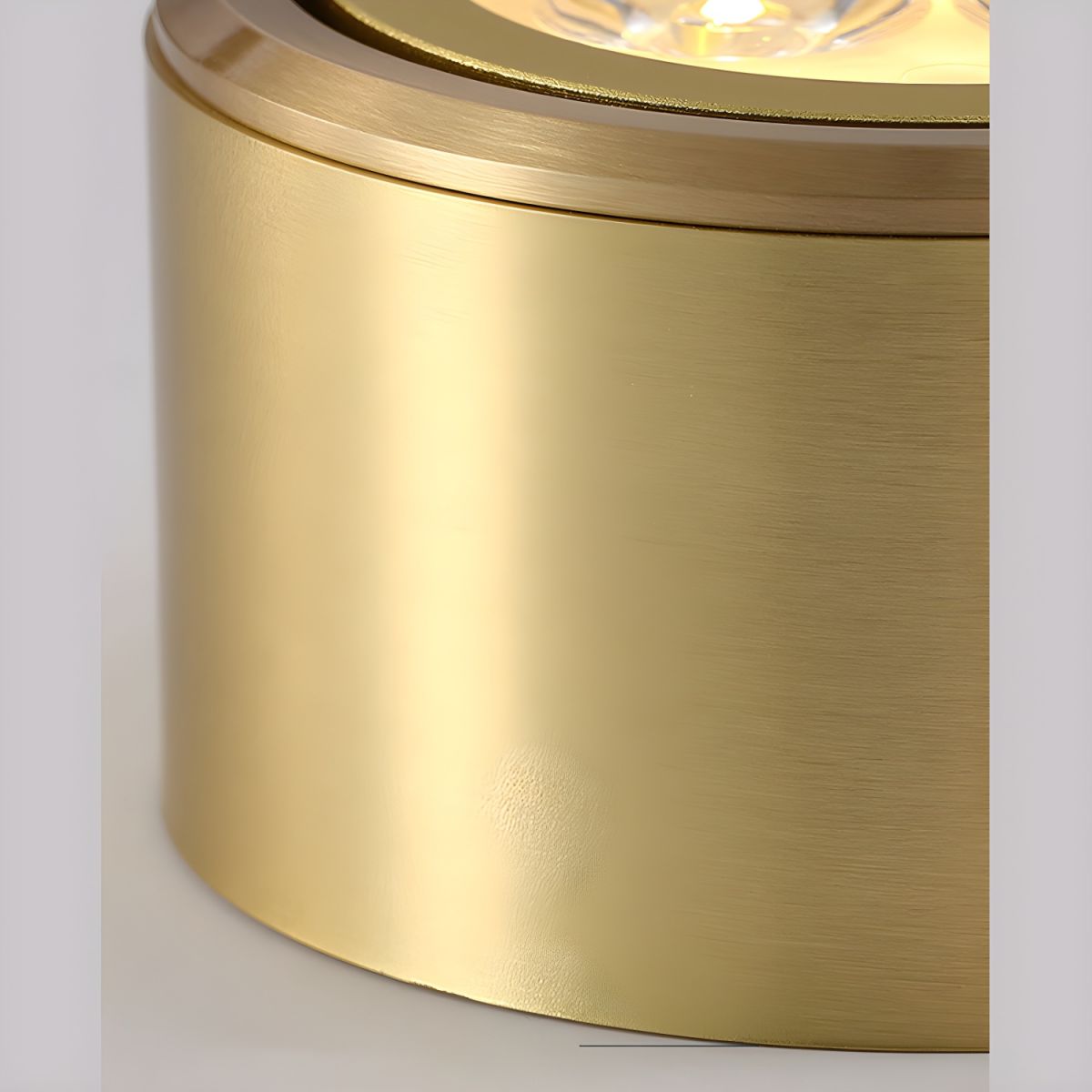 Modern LED Flush Mount Ceiling Light Gold Finish | Novalux
