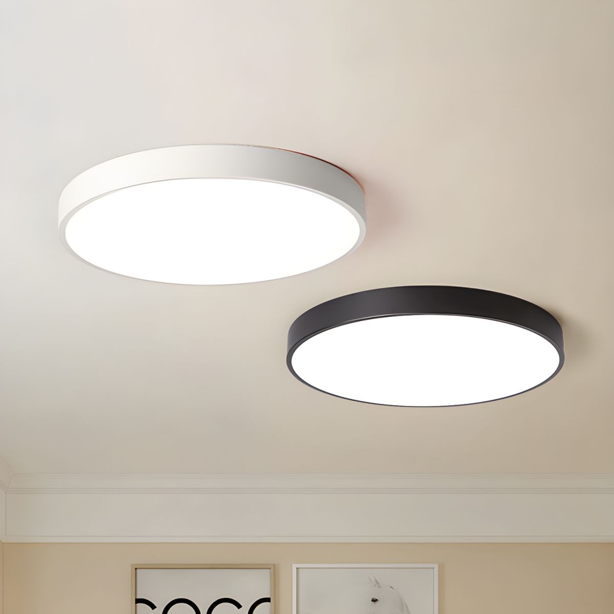 Modern LED Metal Ceiling Light Fixture | Zenvira